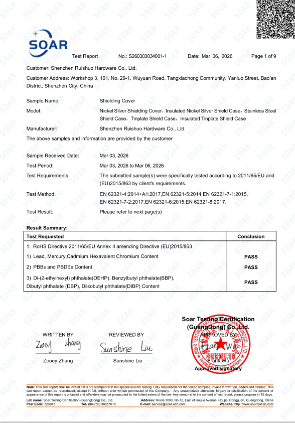 RoHS document