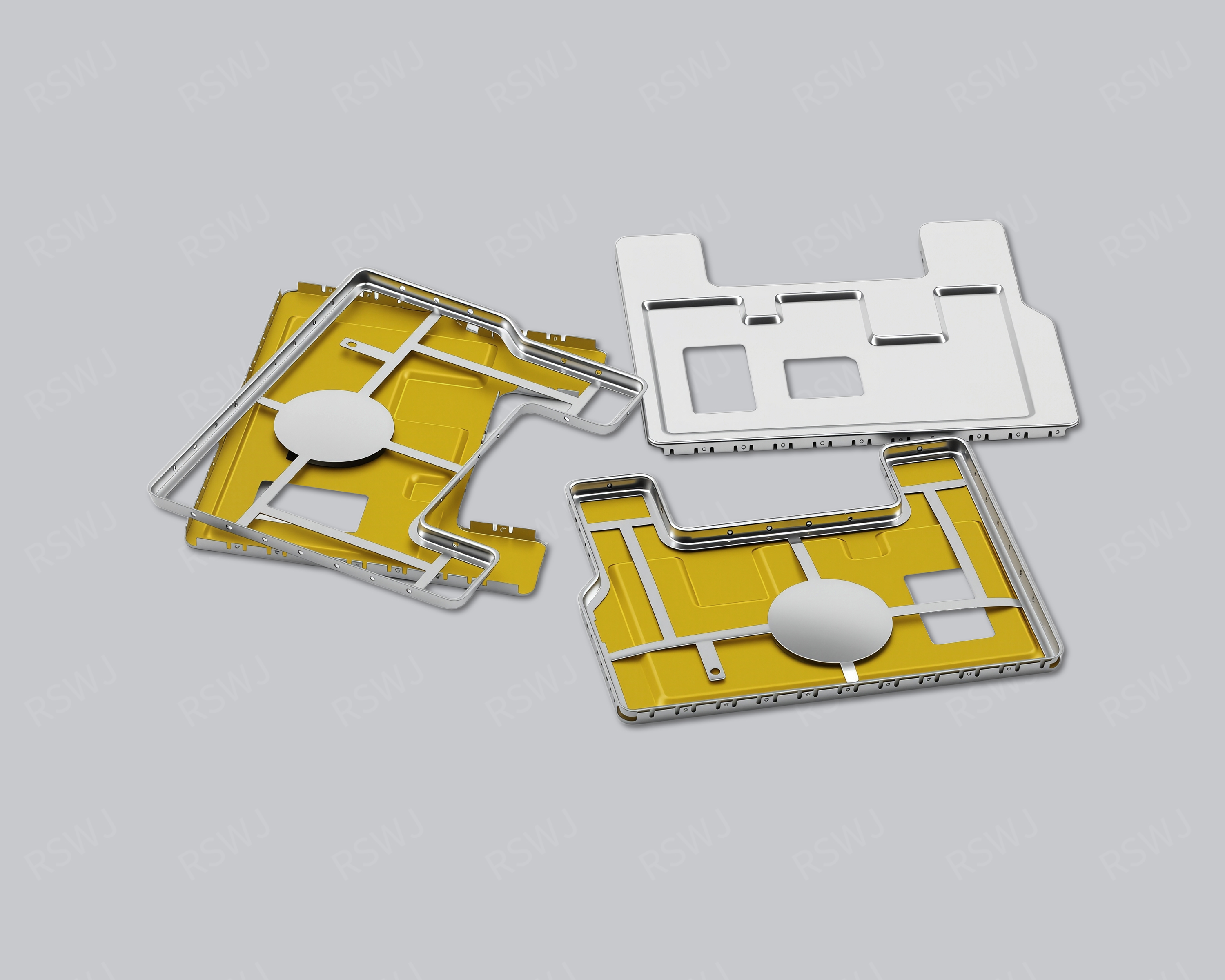 Two-Piece EMI Shield manufactured by Ruishuo